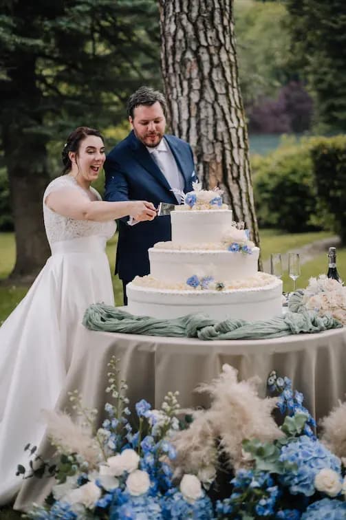 Taglio torta ricevimento matrimonio